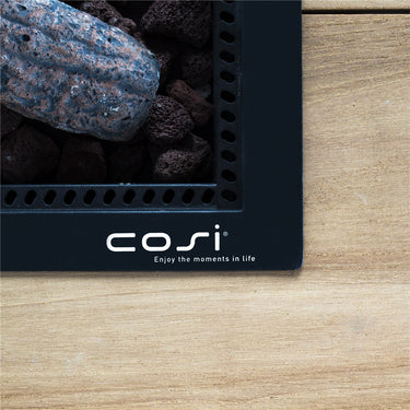 Cosi Fires - Table de feu Cosiloft Table haute Black / Teak