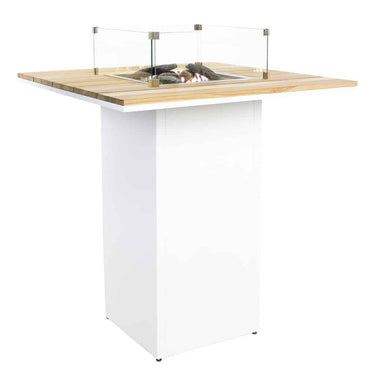 Cosi Fires - Table de feu Cosiloft Table haute White / Teak