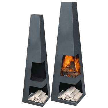 GardenmaxX - Brasero de jardin Sanga XL Noir