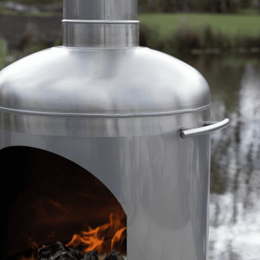 Goodlife - Brasero d'extérieur en inox Liv
