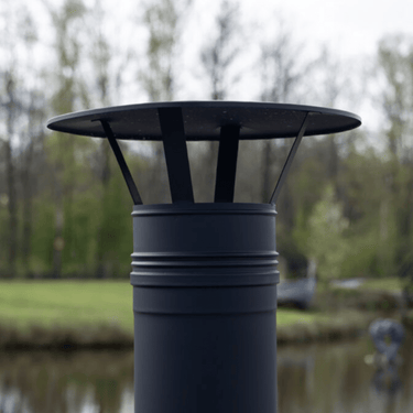 Goodlife - Brasero d'extérieur Liv en acier inoxydable noir