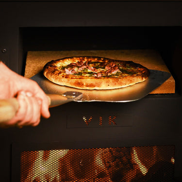 VIK - Four à pizza Juno avec foyer extérieur noir