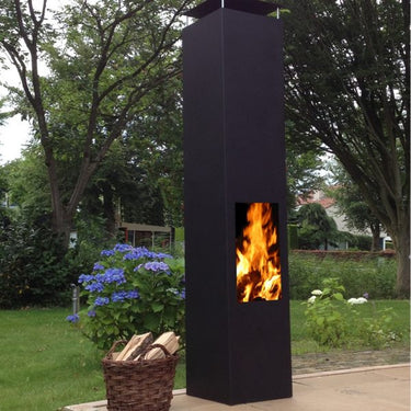 GardenmaxX - Brasero de terrasse Amayo XL Noir