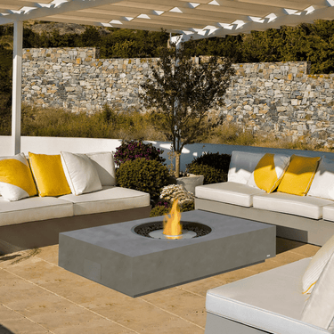 EcoSmart Fire - Table foyer Martini 50 en teck