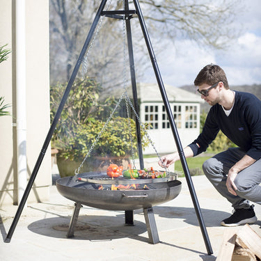 La Hacienda - Trépied avec grille de cuisson (172 cm)