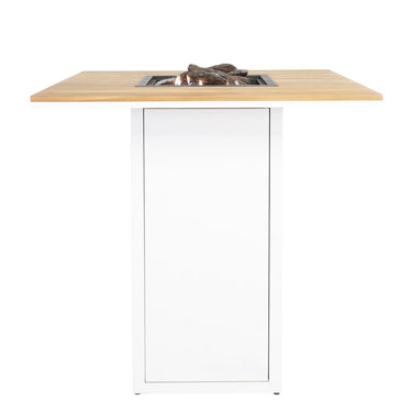 Cosi Fires - Table de feu Cosiloft Table haute White / Teak