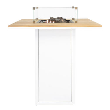 Cosi Fires - Table de feu Cosiloft Table haute White / Teak