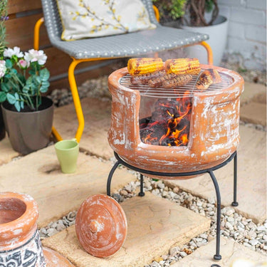 Brasero La Hacienda Patron + grille de cuisson (H 75 x 36 cm)