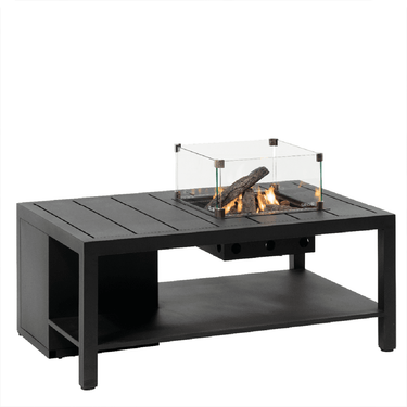Cosi Fires - Table brasero Cosiflow Droite Anthracite (120 cm)