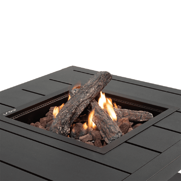 Cosi Fires - Table brasero Cosiflow Carré Anthracite (100 cm)