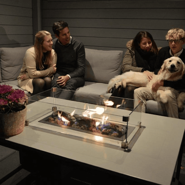 Cosi Fires - Table brasero Cosiloft noir / gris (120 cm)