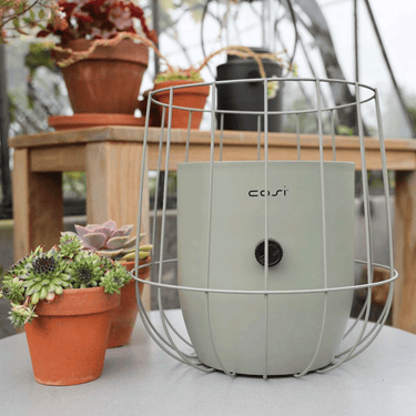Cosi Fires – Lanterne à gaz Cosiscoop Basket vert olive