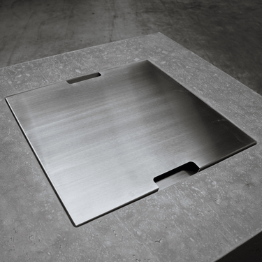 Elementi - Couvercle inox carré 52,5 cm