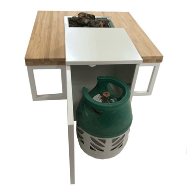 Enjoyfires - Table brasero Ambiance blanc-noir