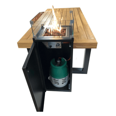 Enjoyfires - Table brasero teck 260 cm