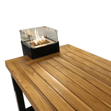 Enjoyfires - Table brasero en teck 180 cm