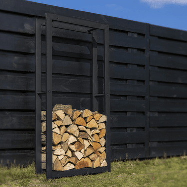 Esschert Design - Lot de 2 supports à bûches noirs L