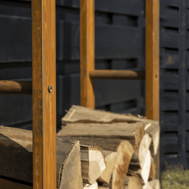Esschert Design - Lot de 2 supports à bûches rouillés L