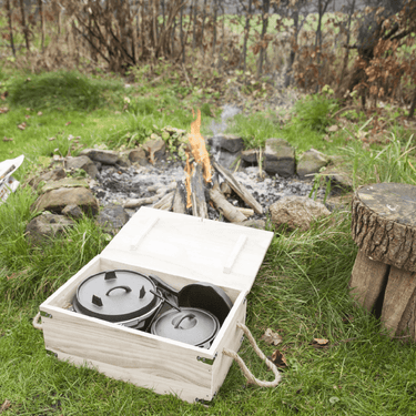 7 Delig Kampvuurkookset - Dutch Oven - Esschert Design