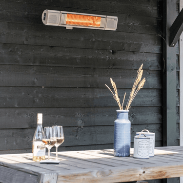 Eurom - Heat and Beat - Blanc - Chauffage de terrasse