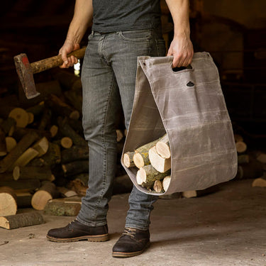 Esschert Design - Sac à bûches en toile cirée
