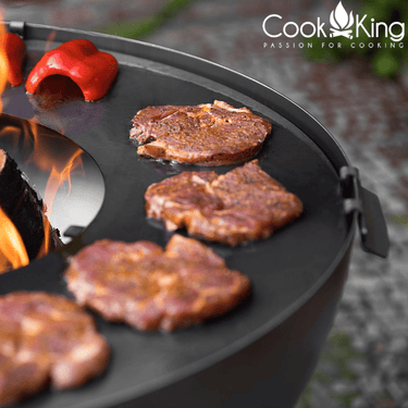 CookKing - Plancha avec grille de cuisson pour brasero 100 cm