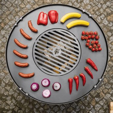 CookKing - Plancha avec grille de cuisson pour brasero 80 cm