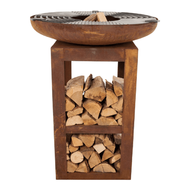 RedFire - Plancha barbecue Trinidad avec rangement pour bois