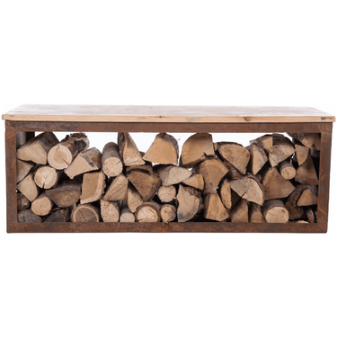 Banc de rangement pour bois RedFire Tyr 120 cm