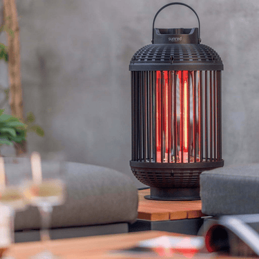 Sunred - Chauffage de table Indox Dark Noir 1200 Watt