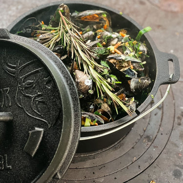 Cocotte en fonte 3,8L, sans pieds - Valhal Outdoor
