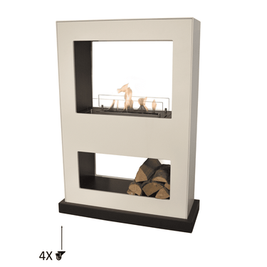 Xaralyn - Cheminée mobile double face Lasize