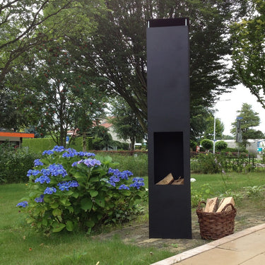 GardenmaxX - Brasero de terrasse Amayo XL Noir