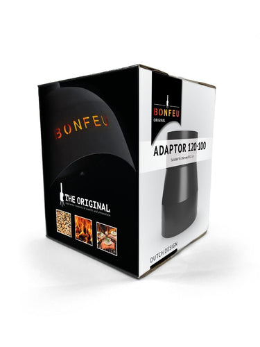 BonFeu - raccord Ø12 à Ø10 cm - noir