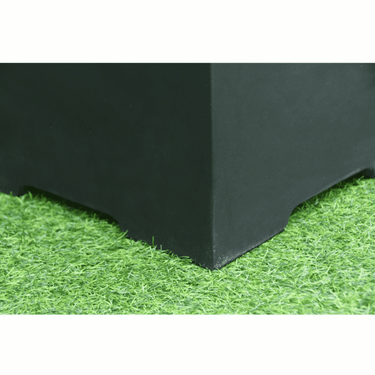 Elementi - Housse petite bouteille de gaz aspect béton carré noir