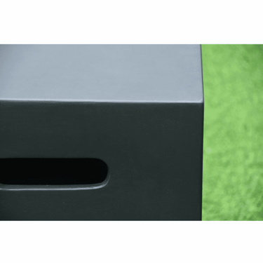 Elementi - Housse petite bouteille de gaz aspect béton carré noir