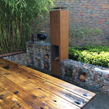 GardenmaxX - Brasero de jardin Amayo XXL Corten