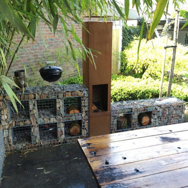 GardenmaxX - Brasero de jardin Amayo XXL Corten