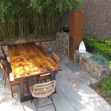 GardenmaxX - Brasero de jardin Amayo XXL Corten