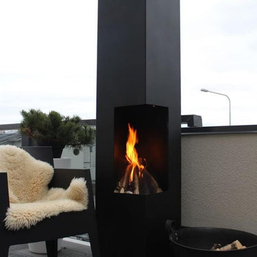 GardenmaxX - Brasero de terrasse Tacora XXL Noir
