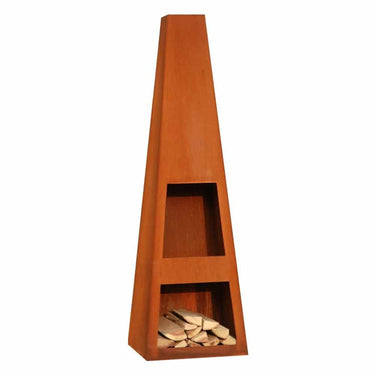 GardenmaxX - Cheminée de jardin Vilos Acier Corten