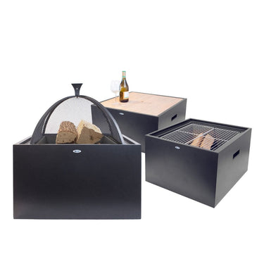 HEAT - Brasero 3-en-1 aspect pierre
