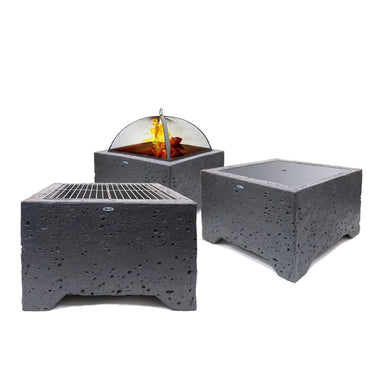 HEAT - Brasero 3-en-1 aspect pierre