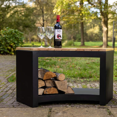 Banc avec rangement pour bois incurvé - Esschert Design