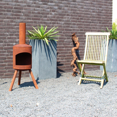 Brasero Potkachel petit modèle couleur rouille - Maison et jardin