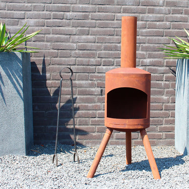 Brasero Potkachel petit modèle couleur rouille - Maison et jardin