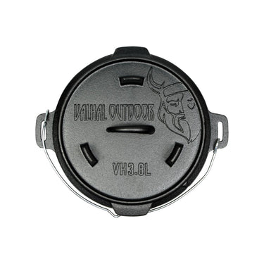 Cocotte en fonte 3,8L, sans pieds - Valhal Outdoor