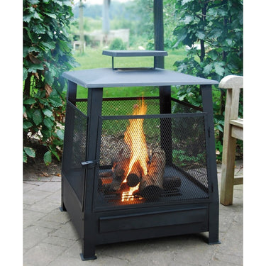 Esschert Design - Cheminée d'extérieur Pagoda noire